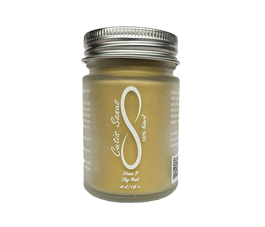 100% Natural Vitamin B Clay Exfoliating Face Mask 120g All Clay & No Water-VivaGrace Women