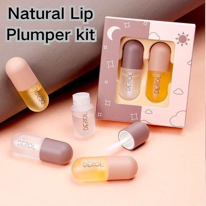 2Pcs Lip Plumper Set,Lip Plumper,Natural Lip Plumper kit,Day and Night Lip Plumper-VivaGrace Women