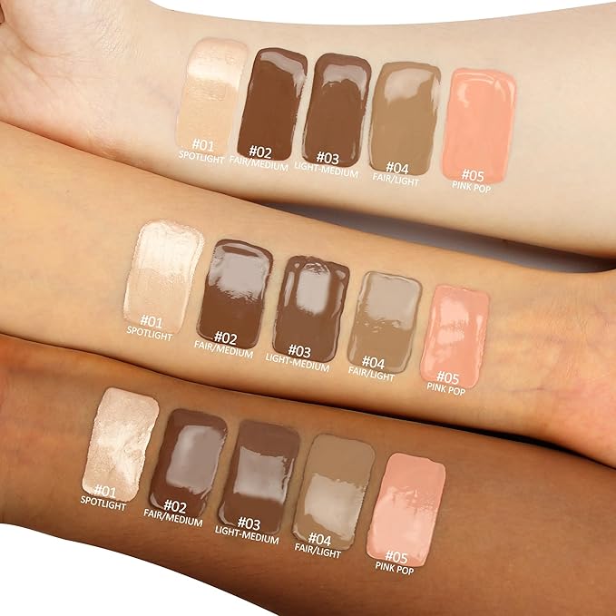 Liquid Highlighter Makeup Stick 3D Sparkling Effect,Cream Highlighter Lightweight,Easy To Spread,Highlighter Makeup Long-lasting,Natural Makeup Effect(01#Spotlight)-VivaGrace Women