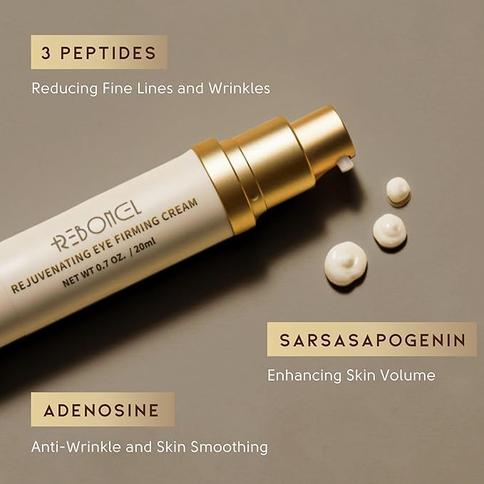 Rejuvenating Wrinkle Firming Spot Cream with Peptides | Anti-Aging Peptide Eye Cream, Korean Skin Care (0.7 fl.oz, 20ml)-VivaGrace Women