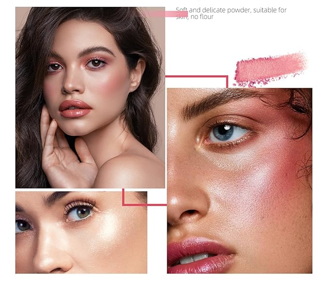 MAEPEOR Matte Face Blush 8 Colors Lightweight Natural Look Face Blush Long-Lasting and Highly Pigmented Powder Blush for Cheeks (Color 02)-VivaGrace Women