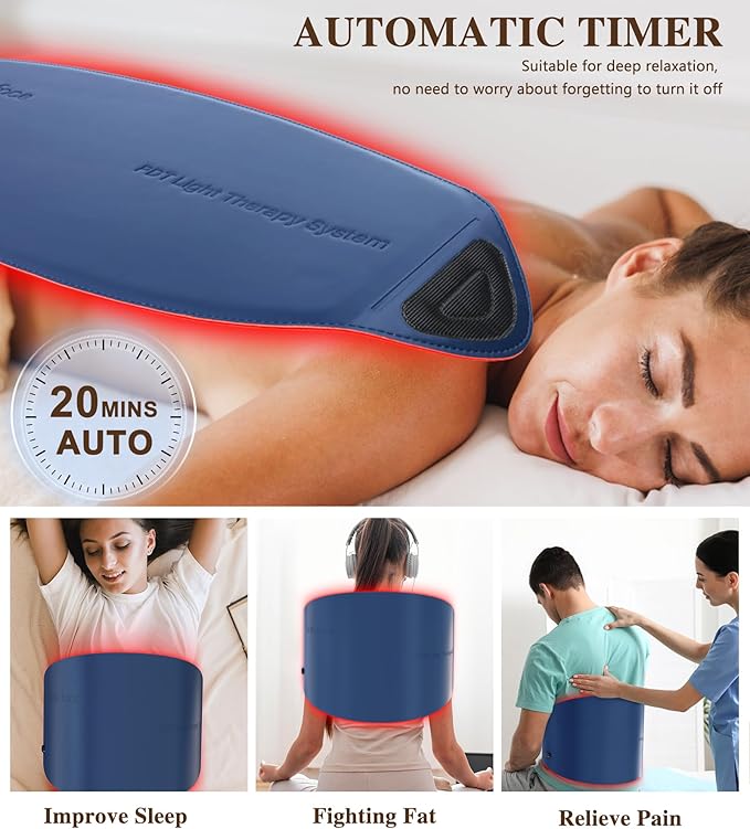 Red Light Therapy for Face and Neck, 720 LED Infrared Light Therapy Mask for Wrinkles and Acne, Large 30.8" x 11.8" Panel for Body, Red Light Mask Gift for Women, Mom, PDT Facial Skincare at Home-VivaGrace Women