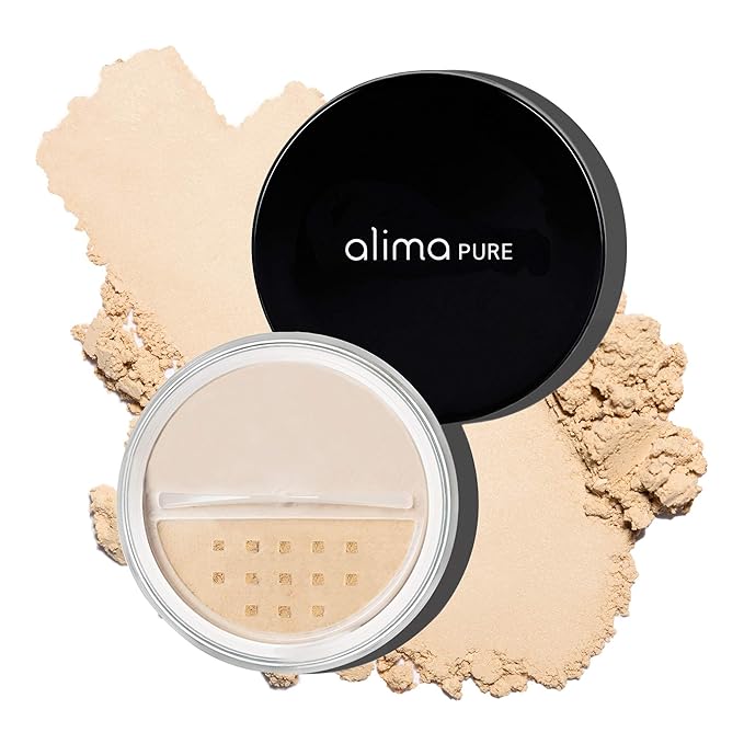 Alima Pure Matte Foundation Loose Mineral Powder Foundation Makeup, Loose Powder Makeup Oil Free Talc Free Powder, Natural Makeup Mineral Foundation Full Coverage Natural Foundation Powder .15 oz/4.5g-VivaGrace Women