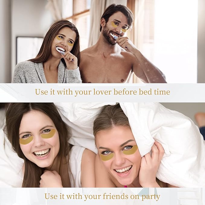 Under Eye Patches - 30 Pairs Under Eye Masks for Dark Circles and Puffiness, 24k Gold Dark Circles Under Eye Treatment for Women, Undereye Gel Patches Under Eye Bags - Reduce Wrinkles Anti-Aging-VivaGrace Women