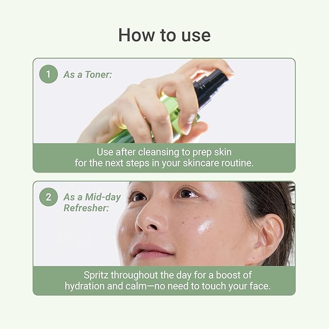 Meebak CICA Toner Spray | Korean Face Mist | Facial Spray with Centella Asiatica & Vitamin E | Soothing Face Toner for Sensitive, Oily, and Combination Skin | 4 fl oz-VivaGrace Women