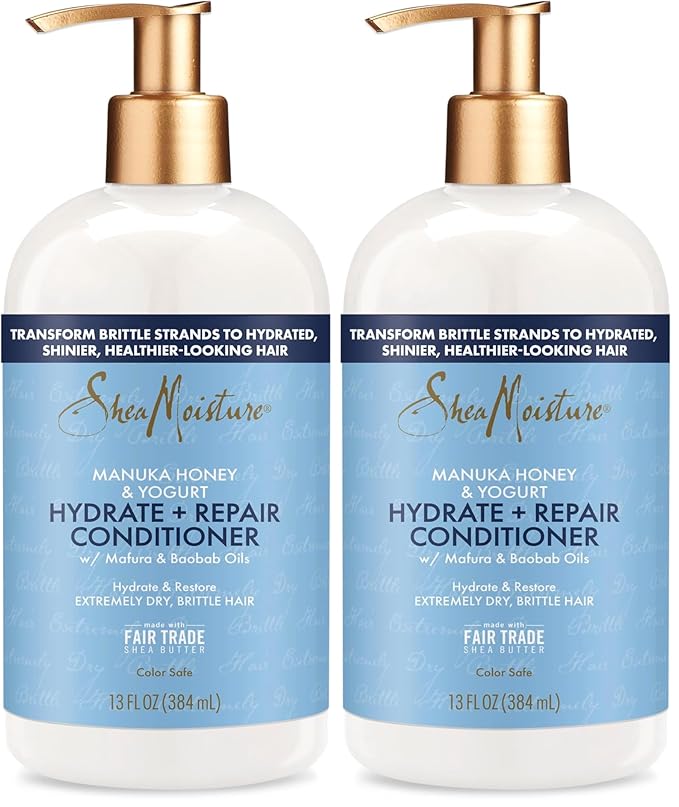 SheaMoisture Hydrate & Repair Conditioner for Damaged Hair Manuka Honey & Yogurt Shea Butter 13 oz (Pack of 2)-VivaGrace Women