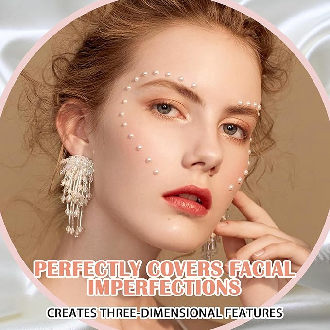 15 Colors Correcting Concealer Contour Palette,Cream Contour Makeup Palette with Brush,Contouring Liquid Foundation Concealer Palette Highlighting Makeup Kit for Conceals Dark Circles,Blemish-VivaGrace Women