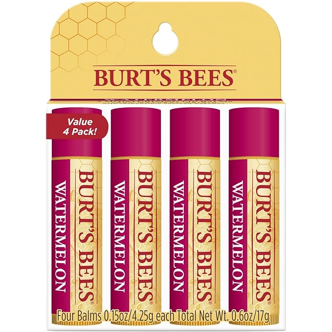 Burt's Bees 100% Natural Origin Moisturizing Lip Balm, Watermelon, 4 Tubes-VivaGrace Women