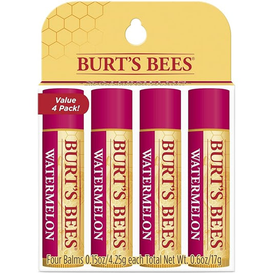 Burt's Bees 100% Natural Origin Moisturizing Lip Balm, Watermelon, 4 Tubes-VivaGrace Women