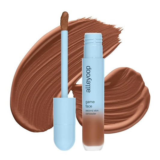 Alleyoop Game Face Concealer Makeup, Lightweight to Medium Buildable Coverage Under Eye Concealer, For Blemishes, Crease-proof and Hydrating with Smooth Second Skin Finish - Energetic-VivaGrace Women