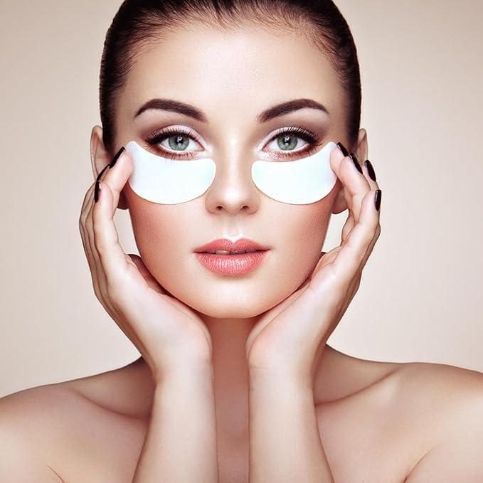 Aethland Reusable Eye Patches, 3 Pairs Silicone Under Eye Patches with Lifting Effect to Reduce Wrinkles and Fine Lines, Pair with Eye Roller Massager Eye Serums Cream Applicator-VivaGrace Women