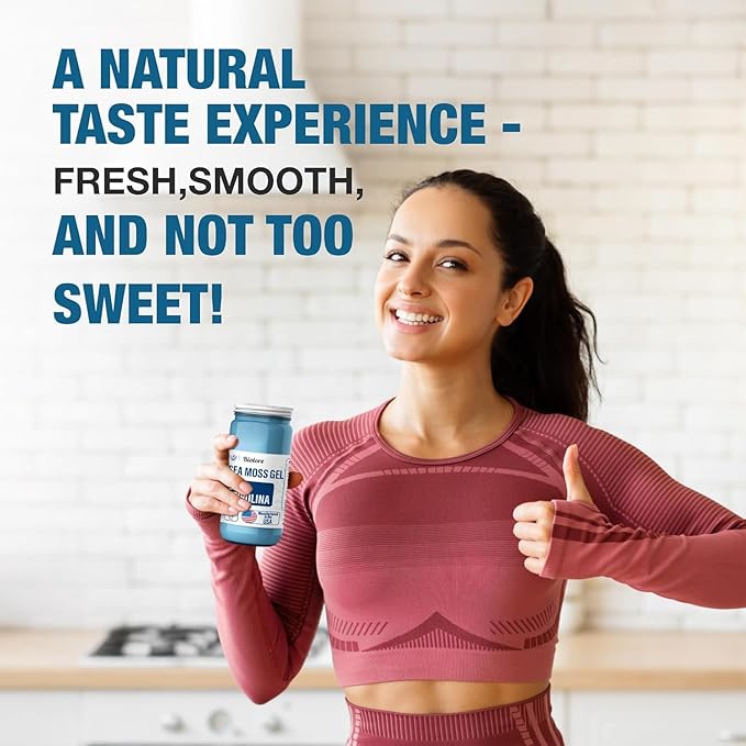 Biolore Sea Moss Gel - Blue Spirulina 16oz, Wildcrafted Irish Seamoss with Essential Vitamins & Trace Minerals, Vegan Superfood Made in USA-VivaGrace Women