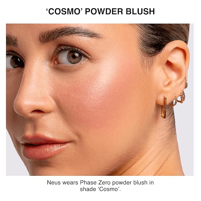 Makeup Powder Blusher - "Cosmo" - 4g / 0.141 oz - Full Coverage, Natural Blush - Soft, Buildable Pink, Coral, Peach & Golden Hues - Matte & Shimmering Shades Gives Cheeks a Radiant Glow-VivaGrace Women