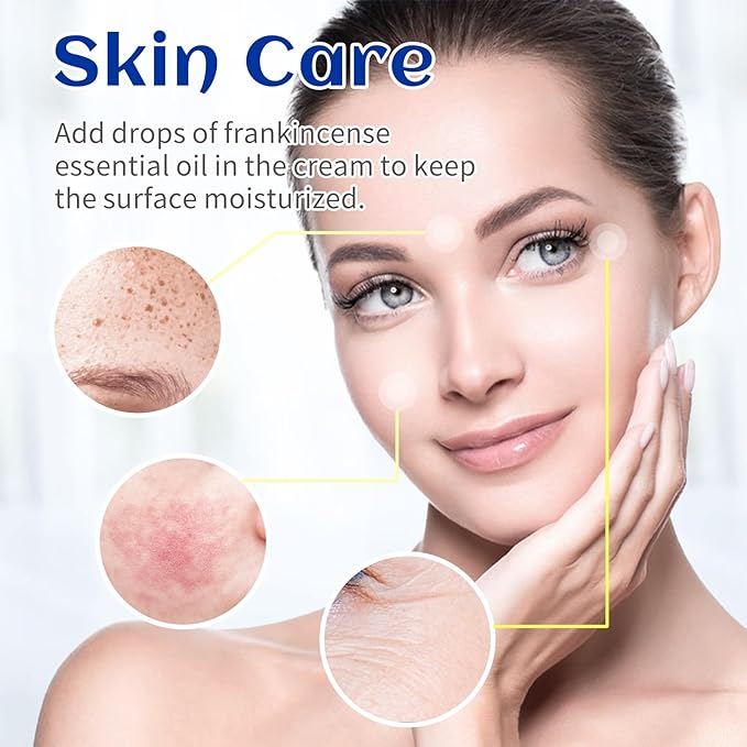 HIQILI 0.33 Fl Oz Frankincense Essential Oil, Relaxing, Skin Care, Camp Atmosphere Creation, Can be Added to Body Lotions, Creams, Aromatherapy Use - 10ml-VivaGrace Women