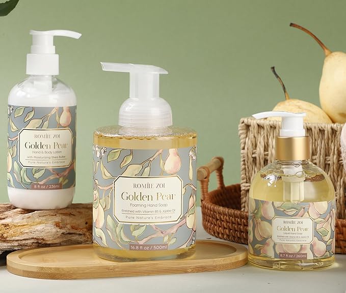 Liquid Hand Soap with Gift Box - Golden Pear - 260ml/ 8.7 fl.oz