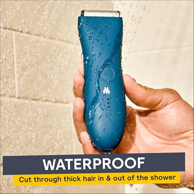 MERIDIAN The Trimmer Original - Body Hair Trimmer for Men, Electric Shaver for Pubic Hair, Chest, Legs & Bikini, Waterproof & Rechargeable, Ocean-VivaGrace Women