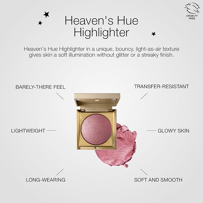 stila Heaven's Hue Highlighter | Lightweight Soft Makeup Glow, Bouncy Texture Illuminates Skin, Transfer-Resistant | Incandescence, 0.35 Oz. (Pack of 1)-VivaGrace Women