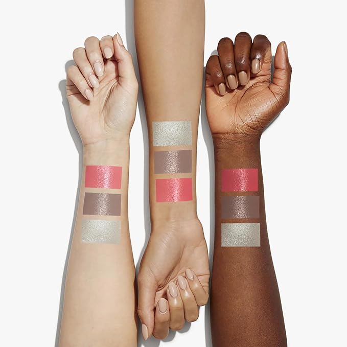 3Pcs Liquid Contour Makeup Trio with Bronzer Shade, Blush, Highlighter for Sculpted Makeup, Matte Finish Liquid Contour Set Easy to Create a Lightweight Look, Longwear Waterproof Formula (1, 6, 11)-VivaGrace Women