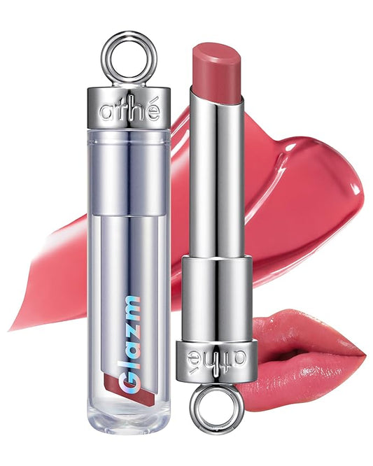 ATHE Glazm Lipbalm Stick - Vegan Glow Korean Lip Balm - Plumping, Volumizing & Highly Pigmented Lipstick - Soft Melting, Buildable Formula - Plant-Derived, Cruelty-Free, 0.12oz. (04 Individual)-VivaGrace Women