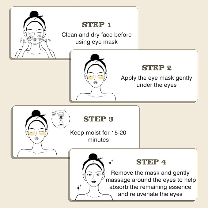 Under Eye Patches for Puffy Eyes and Dark Circles,60 Pcs Collagen Under Eye Mask Skin Care Products,Snail Mucin Eye Patches,Wrinkle Patches-VivaGrace Women