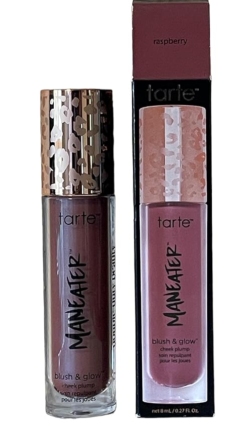 tarte maneater blush & glow cheek plump (raspberry, standard full size), 0.27 Fl Oz (Pack of 1)-VivaGrace Women