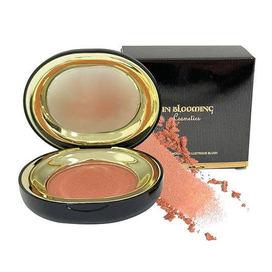 Face Blush for Cheeks Waterproof Smooth Creamy Formula, Matte Finish Buildable Lightweight Cream Blush Balm Create a Natural, Long Lasting Makeup Brightens Facial Radiance (Khaki)-VivaGrace Women
