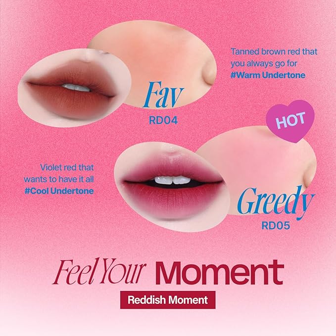 Lip&Cheek Blurry Pudding Pot | Reddish Moment - Mule | Makeup Blush, Buildable Lightweight, Multi-Use Soft Matte Finish | 5g-VivaGrace Women