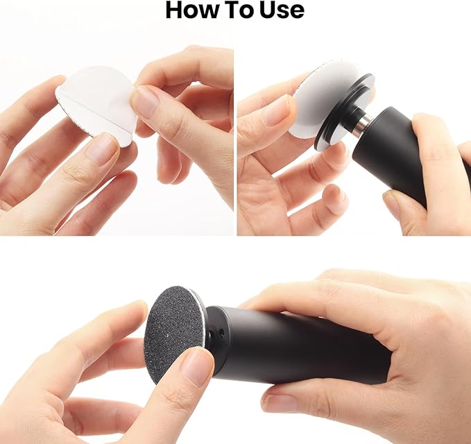 120pcs Replacement Sandpaper Refill Discs for Electric Foot File Callus Remover Tool for Men Women Dead Cracked Hard Skin (60 Grit+80 Grit)-VivaGrace Women