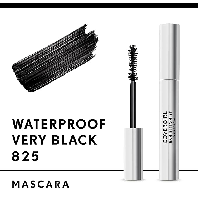 COVERGIRL Exhibitionist Waterproof Mascara, Very Black (Pack of 2)