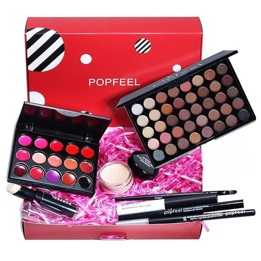 Makeup Kit for Women, All in One Makeup Gift Set for Women and Teen Girl, Full Makeup Kit with Lipgloss Eyeshadow Palette Concealer Stick Mascara Eyeliner Pencil Eye Shadow Brush-VivaGrace Women