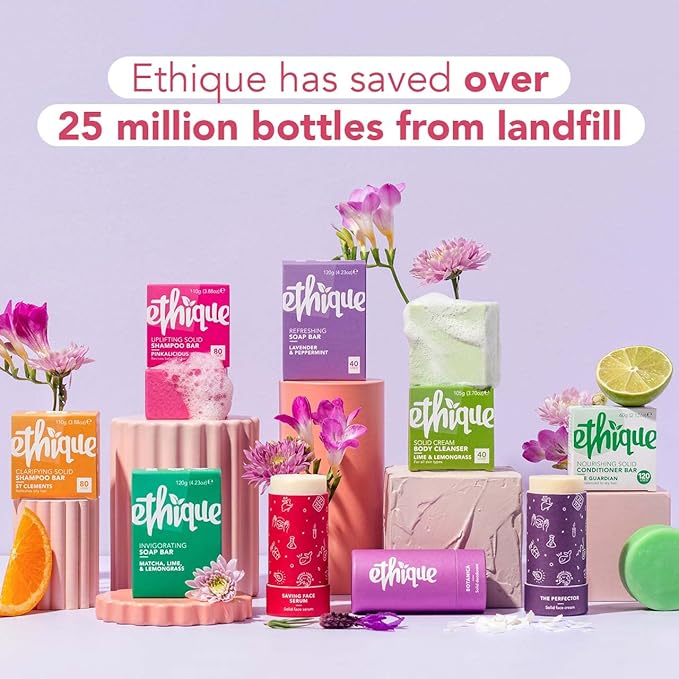 Ethique Unscented Gift Set- Face Cleanser, Body Cleanser & Deodorant, Gifts for women - Plastic-Free, Vegan, Cruelty-Free, Eco-Friendly, 3 Travel Bars, 1.59 oz (Pack of 1)-VivaGrace Women