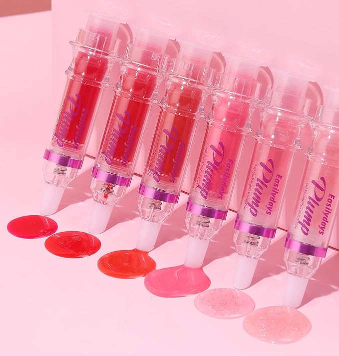 Lifter Gloss, Spicy Lip Plumping Booster Lip Gloss Glossy Lipstick, Hydrating, Volumizes, High-Shine, Fuller Lip Plumper Lip Mirror Lip Glaze, Plump&Pout Lip Plumper for Women Girls (#01)-VivaGrace Women