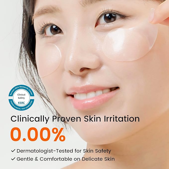 Caffeine Under Eye Patches: 30 Pairs Korean Hydrogel Eye Masks for Dark Circles Puffiness Relief with Niacinamide Hyaluronic Acid - Undereye Brightening Hydrating Anti-Wrinkle Treatment-VivaGrace Women