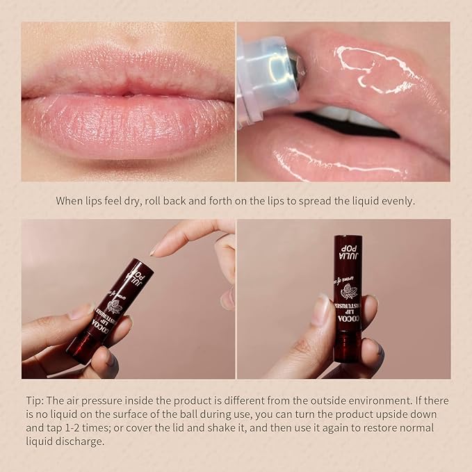 Lip Oil, Lip Balm Set Lasting Moisturizing and Care of your Lips, Lip Sleeping Mask Cracked Dry Lips Moisturize, Coco for Day and Milk for Night（Pack of 2）-VivaGrace Women