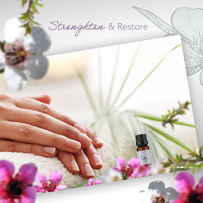 HBNO Manuka Essential Oil - 1/3 oz (10 ml) Travel Size - Natural Manuka Oil - Perfect for Cleaning, Aromatherapy, DIY, Soap and Diffuser-VivaGrace Women