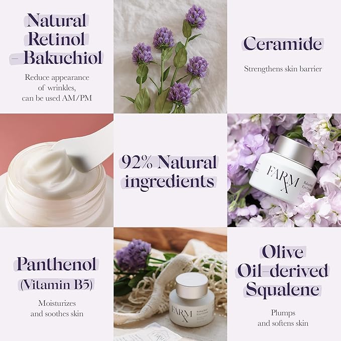 Farm Rx Bakuchiol Eye Cream - Vegan Revitalizing Cream to Reduce Dark Circles and Wrinkles Under and Around the Eyes, an Alternative to Retinol (30ml/1 fl oz) Clean Beauty-VivaGrace Women