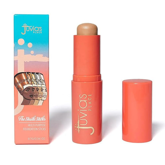 Juvia's Place Shade Stick Foundation, Concealer, Contour, Belize, Medium w/Neutral Undertone, .34 oz-VivaGrace Women