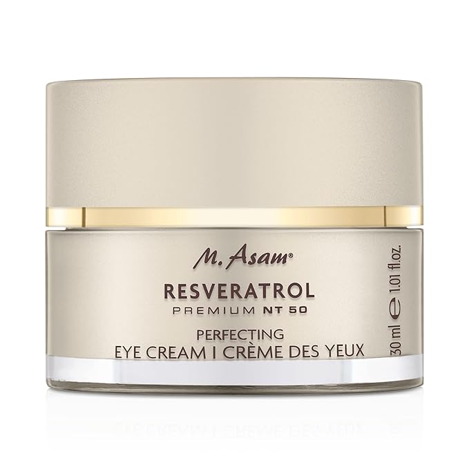 M. Asam Resveratrol Premium NT50 Perfecting Eye Cream – Anti-aging under eye cream with resveratrol & hyaluronic acid to smooth wrinkles & fine lines, vegan formula, 1.01 Fl Oz-VivaGrace Women