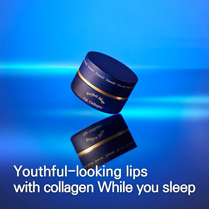 Perfect Sleep Lip Collagen 0.52fl.oz/15ml, Hydrolyzed Collagen+Rice Protein, Willow Bark Extract & Peptide to Nourish, Moisturize & Exfoliate the lips, Sleep-Beauty, Korean Overnight Lip Mask-VivaGrace Women