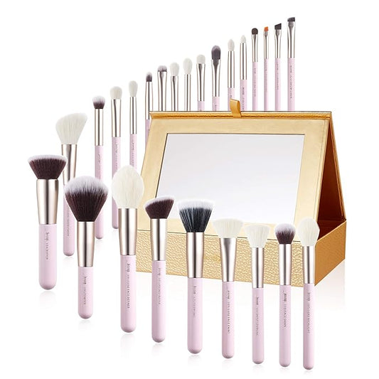 Jessup Makeup Brushes Set Professional Makeup Brush Eyeshadow Blending Powder Foundation Blusher Concealer 25pcs with Cosmetics Storage Box, Blushing Bride T295-VivaGrace Women