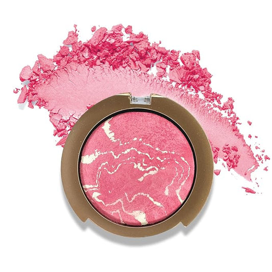 Baked Blush Powder, Natural Glow Blush Palette, Contour Brighten Highlight Face for a Shimmery or Matte Finish, Lightweight Blendable, Long Lasting Face Makeup #02-VivaGrace Women
