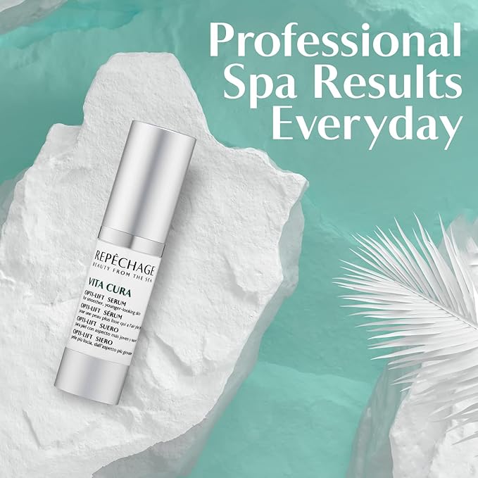 Repechage Vita Cura Opti-Lift Serum - Anti Aging Eye Contour Lifting Effect to Smooth Out Look of Wrinkles and Crow's Feet with Almond Protein, Seaweed Extracts, and Peptides, 15ml /0.5fl oz.-VivaGrace Women