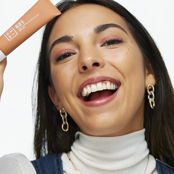 3INA 631 Tinted Moisturizer for Face with SPF 30 - Sun Beige - BB Cream with Light to Medium Coverage - Hyaluronic Acid Moisturizer for All Skin Tones - Vegan, Cruelty and Paraben Free Make Up - 1 oz-VivaGrace Women