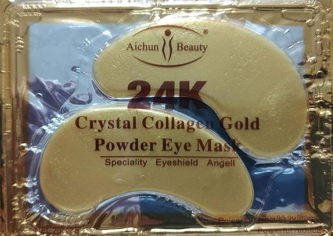 50 Pairs 24K Gold Eye Mask Powder Crystal Gel Collagen Natural Eye Pads For Anti-Aging & Moisturizing Reducing Dark Circles, Puffiness, Wrinkles-VivaGrace Women