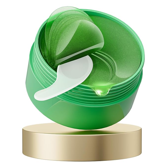 Aloe Vera Eye Masks - 60 Pcs - Reduce Puffy Eyes & Dark Circles, Firm & Improve Under Eye Skin, Pure Natural Extracts for Youthful Appearance & Reduction of Fine Lines and Wrinkles-VivaGrace Women