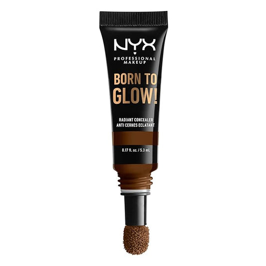 NYX PROFESSIONAL MAKEUP Born To Glow Radiant Concealer, Medium Coverage - Walnut-VivaGrace Women