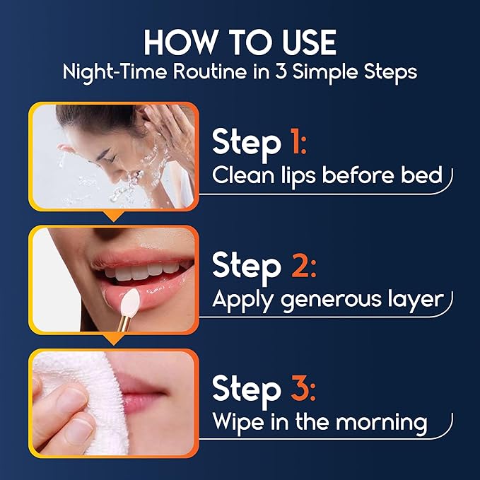 Lip Mask Overnight with Hyaluronic Acid & Collagen, Lip Sleeping Mask for Dry Cracked Lips, Moisturizing, Hydrating, Exfoliating Night Treatment for Lip Care (Peach) (0.7, Honey)-VivaGrace Women