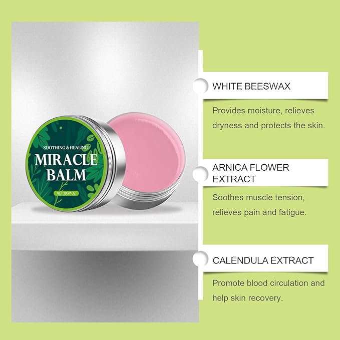 Miracle Balm, Soothing Balm for Joints, Back, Legs & Feet, Non-Greasy (3PCS)-VivaGrace Women