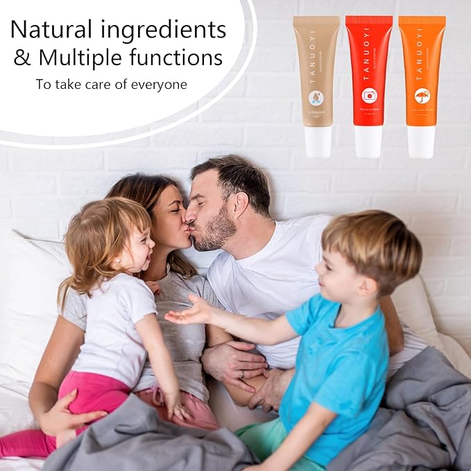 Lip Sunscreen Moisturizing and Repair Package SPF 30 - Summer Long Lasting Moisturized, Smooth and Repaired Lips - 3 Flavors (Pack of 6: 2 moisturizing+ 2 repairing+ 2 SPF)-VivaGrace Women