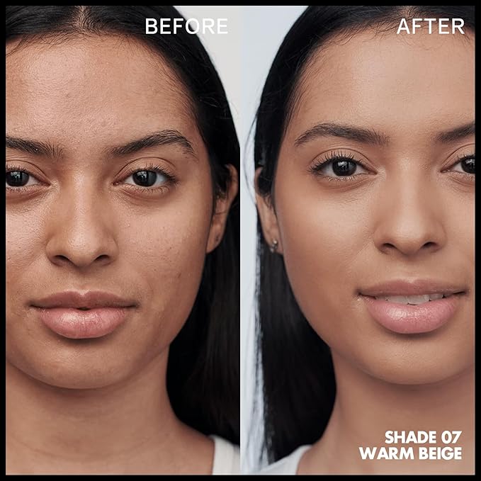 FOCALLURE 2 Pcs Liquid Foundation, Skin Evolution Foundation + Concealer, Full Coverage Foundation Makeup, Durable, Waterproof, Oil-Control, Hides Wrinkles & Lines, Warm Beige-VivaGrace Women